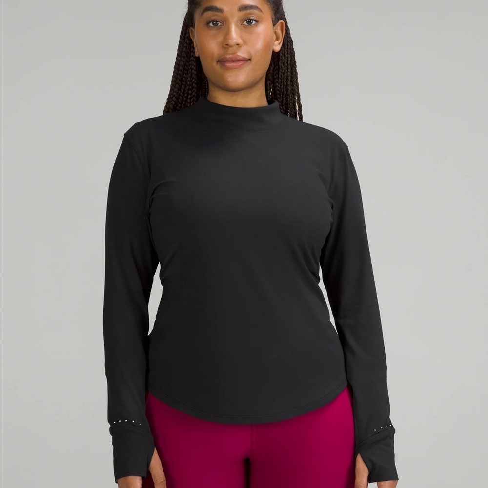 Lululemon Rulu running long sleeve mock neck